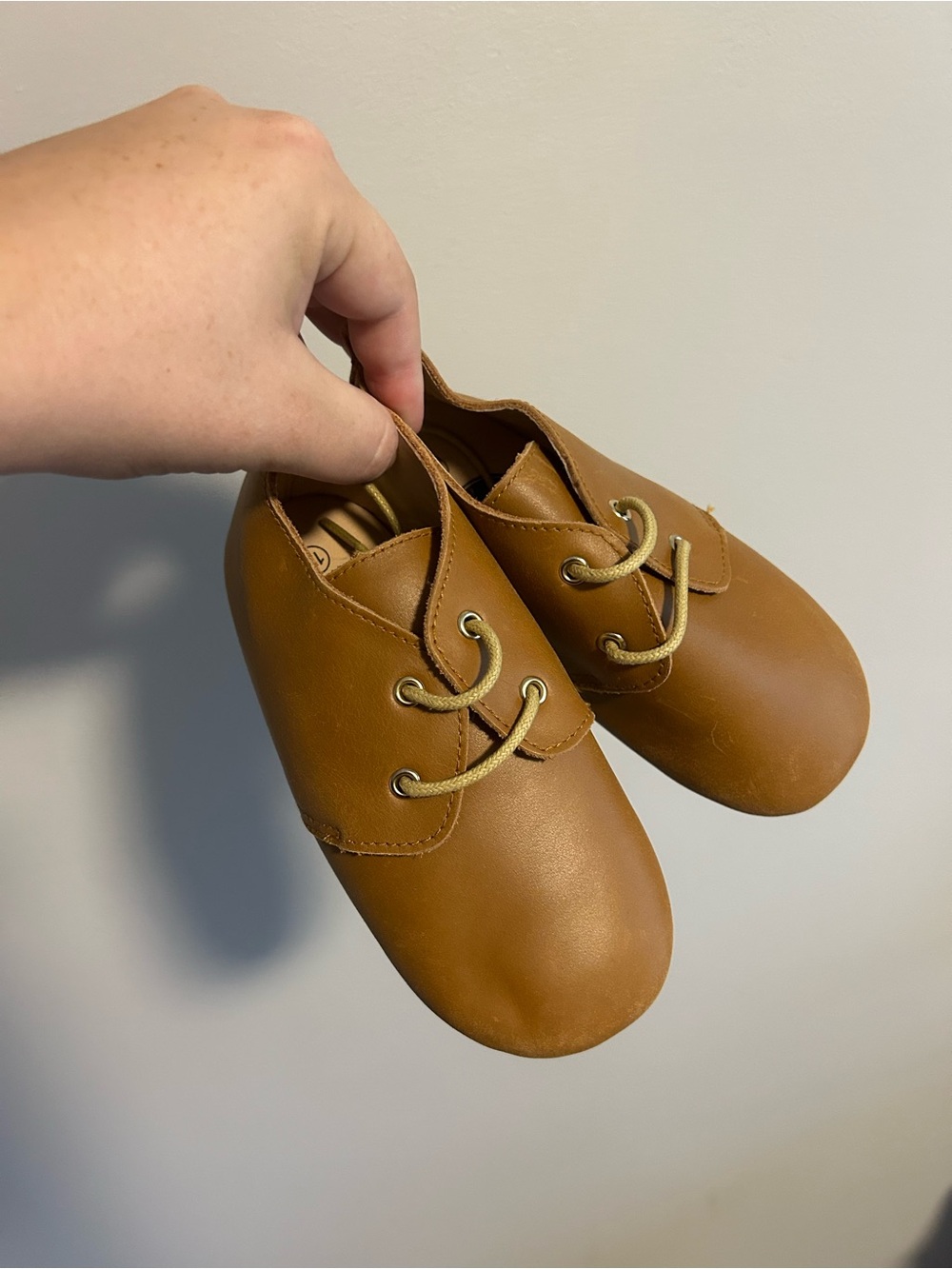 NEW west coast moccasin toddler 11 Classic brown Leather Lace-Up Shoes